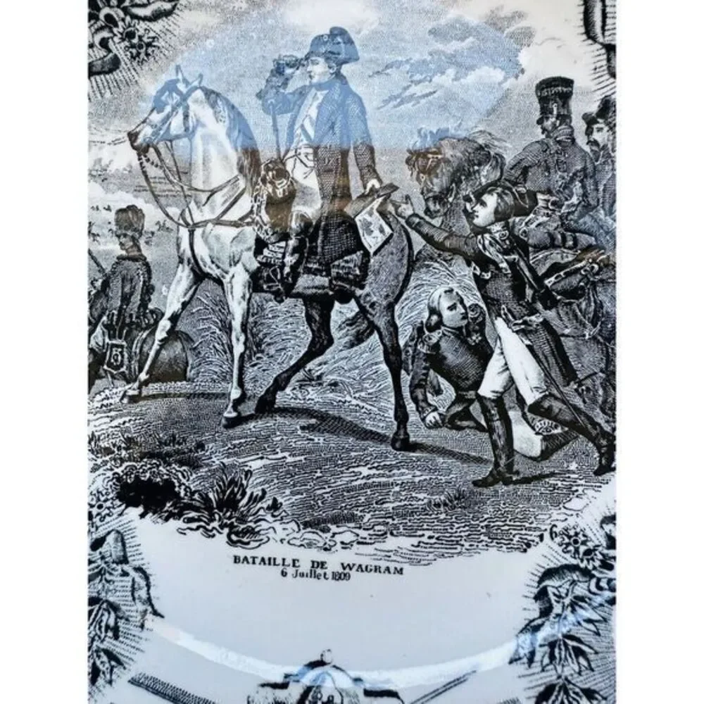 Boch Freres La Louviere Napoleanic‎ Wars Commemorative Plate